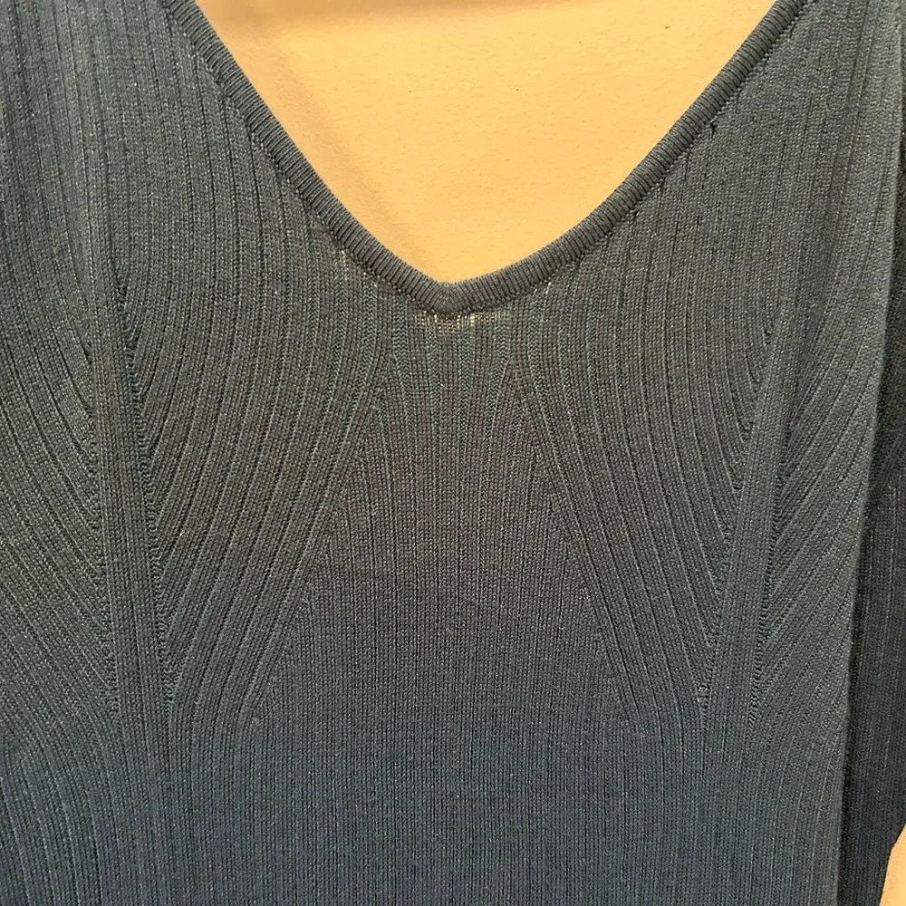 Teal Blue Bodycon Spaghetti Strap Sweater Dress XL - Picture 14 of 14